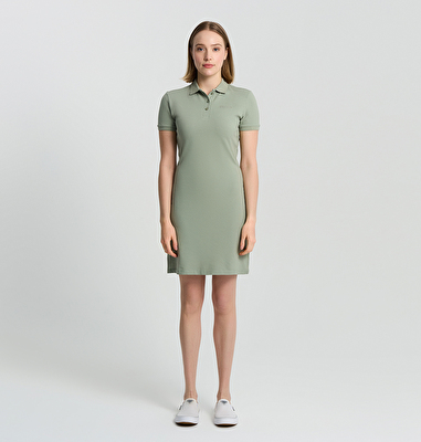 CSC Basic Polo Dress Kadın Kısa Kollu Elbise
