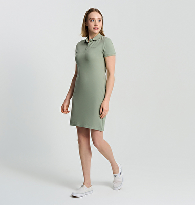 CSC Basic Polo Dress Kadın Kısa Kollu Elbise