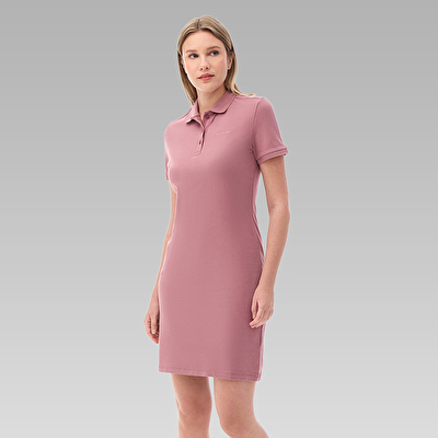 CSC Basic Polo Dress Kadın Kısa Kollu Elbise