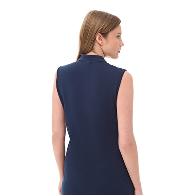 CSC Basic Polo Sleeveless Dress Kadın Sıfır Kol Elbise