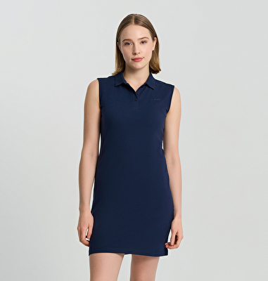 CSC Basic Polo Sleeveless Dress Kadın Sıfır Kol Elbise