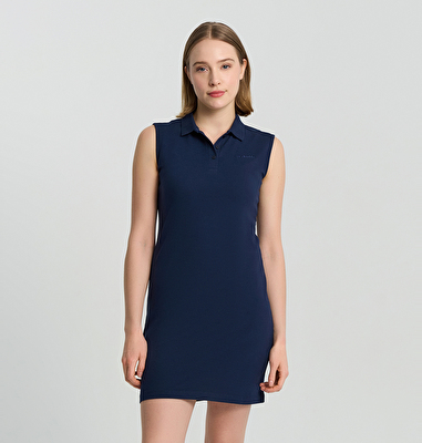 CSC Basic Polo Sleeveless Dress Kadın Sıfır Kol Elbise
