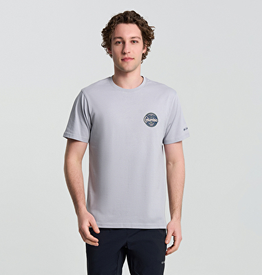 CSC Button Stamp Scripted Erkek Kısa Kollu T-Shirt