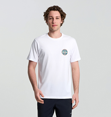 CSC Button Stamp Scripted Erkek Kısa Kollu T-Shirt