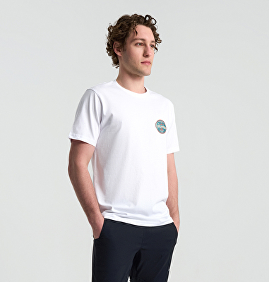 CSC Button Stamp Scripted Erkek Kısa Kollu T-Shirt