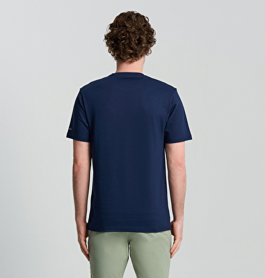 CSC Button Stamp Scripted Erkek Kısa Kollu T-Shirt