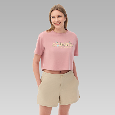 CSC Outback Crittters Crop Kadın Kısa Kollu T-Shirt