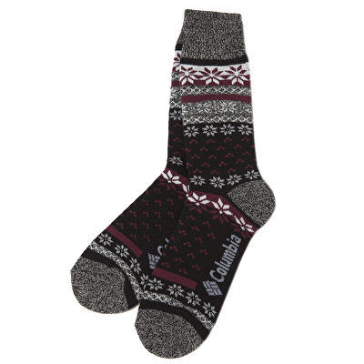 Columbia Nordic Fair Isle 2'li Erkek Uzun Çorap