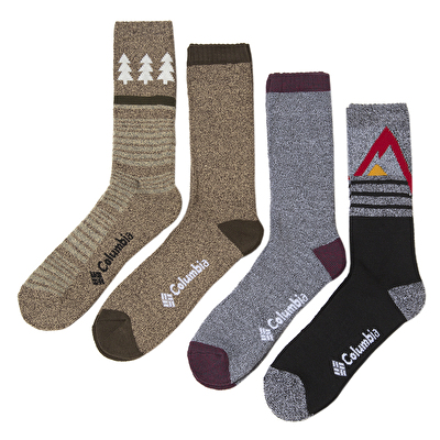 Columbia Moisture Control Mountaintop 4'lü Erkek Uzun Çorap