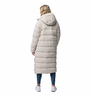 Amaze Puff Long Kapüşonlu Kadın Kaz Tüyü Mont