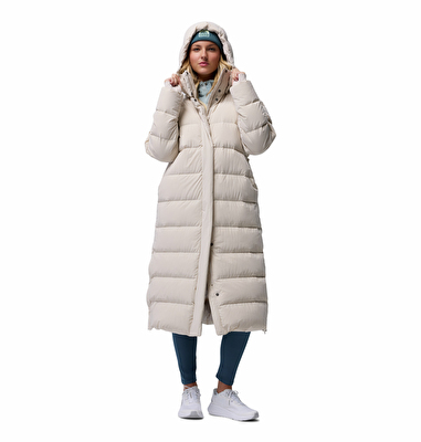 Amaze Puff Long Kapüşonlu Kadın Kaz Tüyü Mont