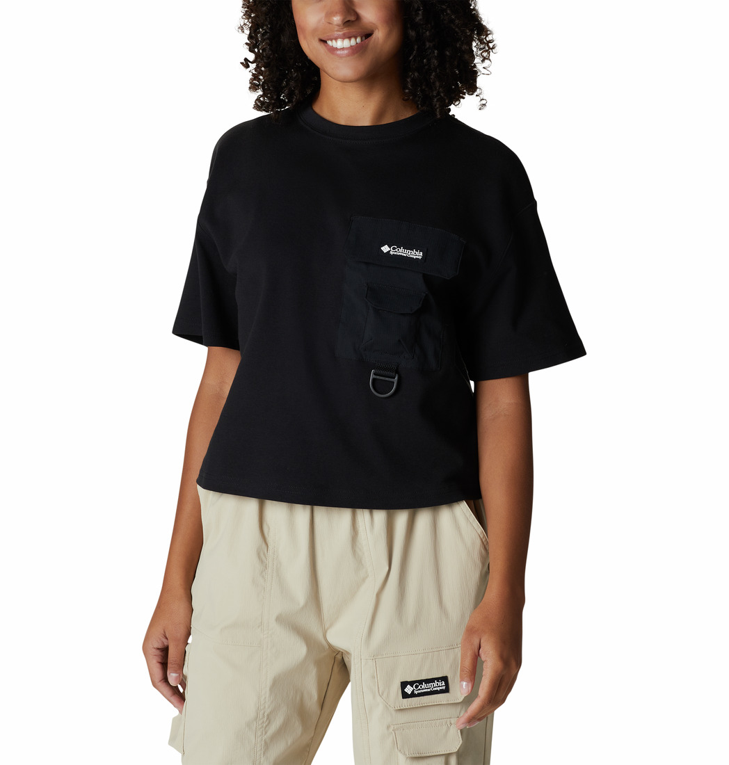 Columbia W Field Creek Cropped Kadın Kısa Kollu T-Shirt. 1