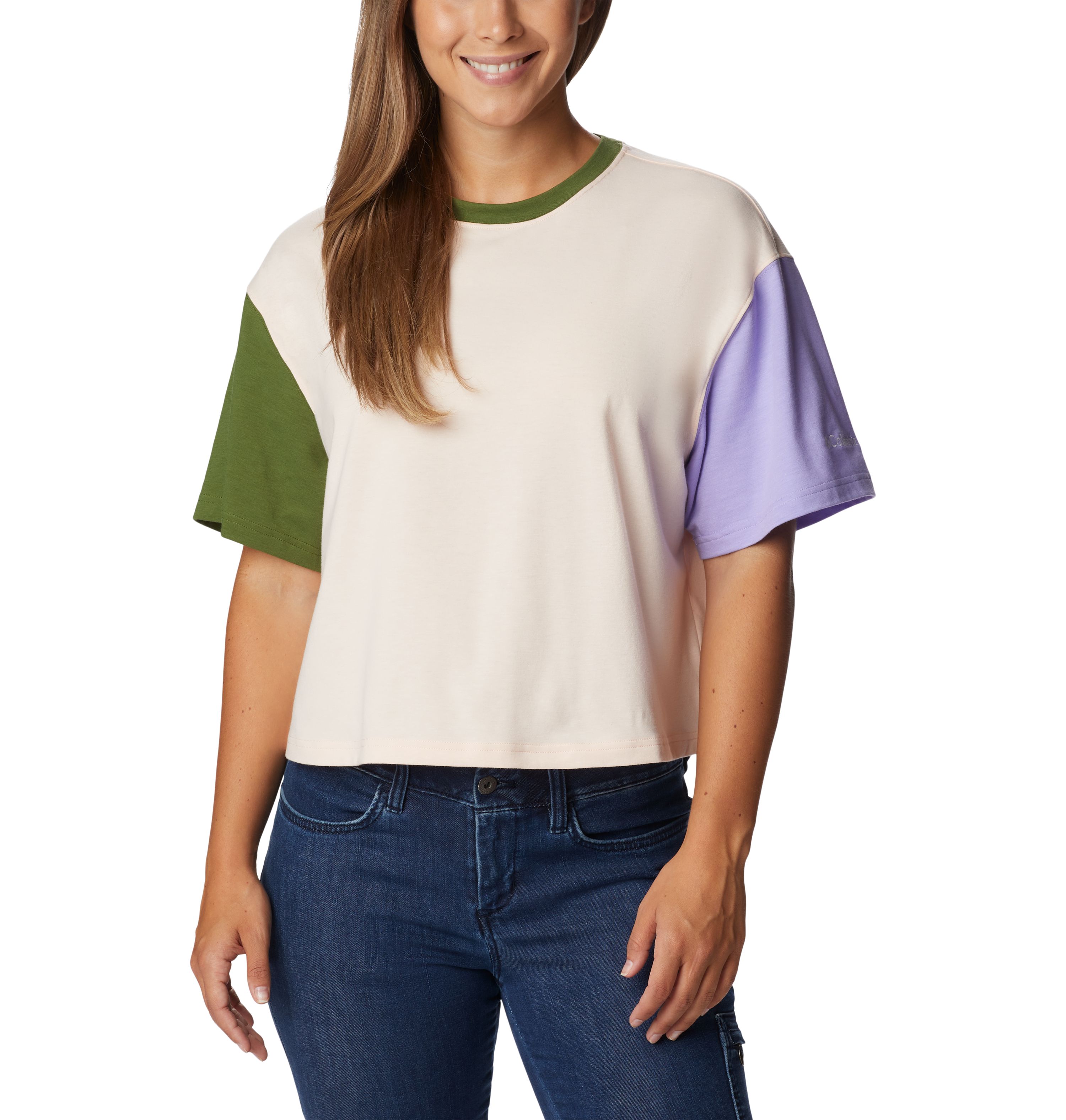 Columbia Deschutes Valley Cropped Kadın Kısa Kollu T-Shirt. 1