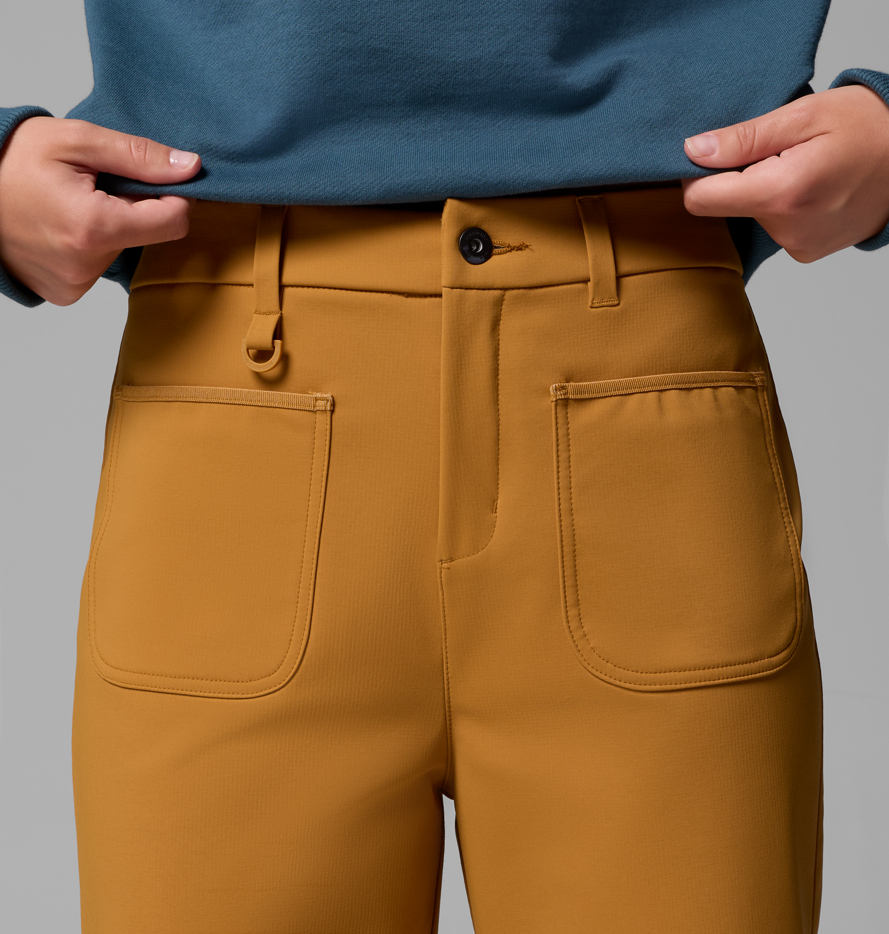Columbia Kadın Sarı High Cascades Wide Leg Softshell Pantolon