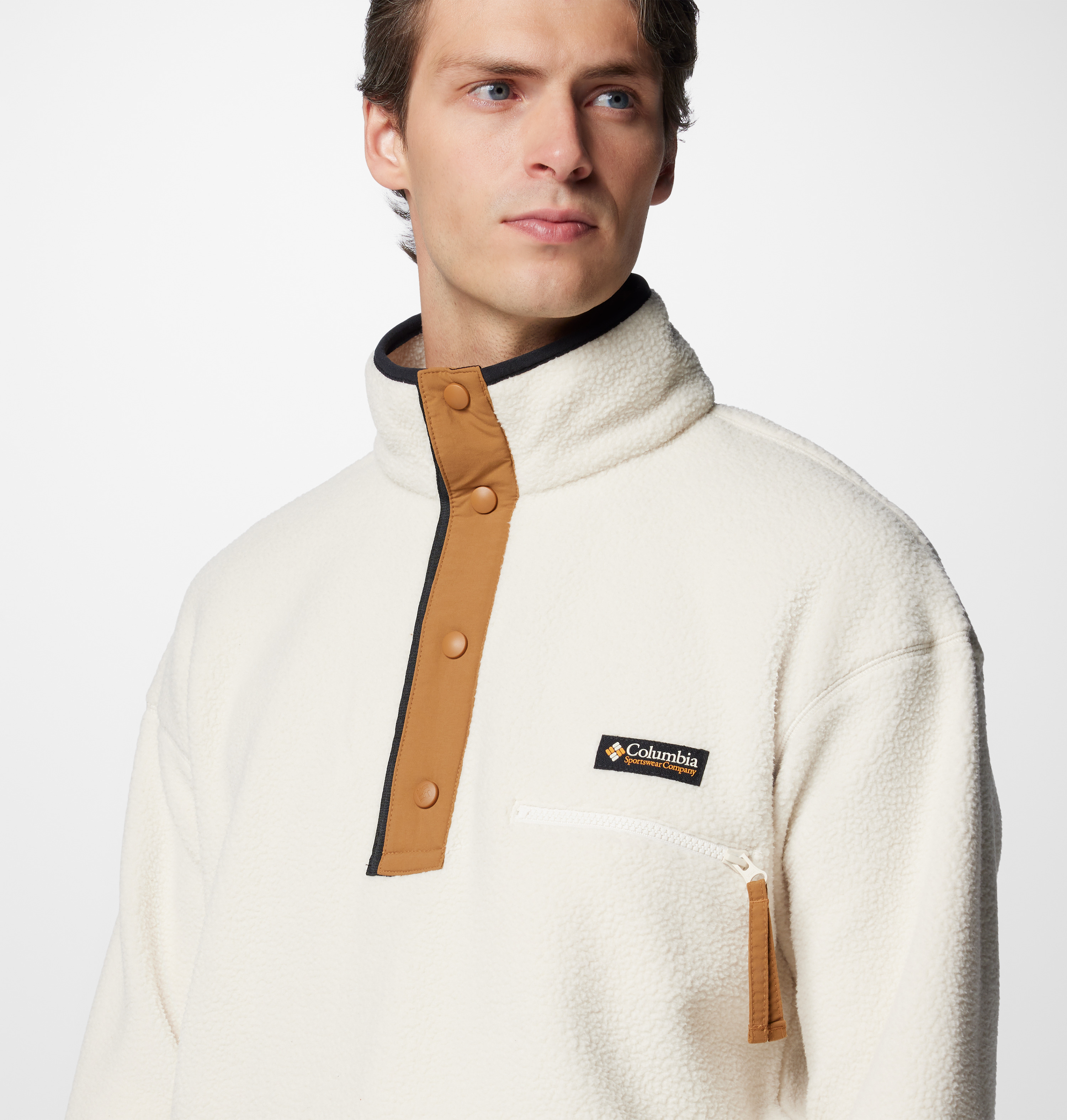 Columbia Erkek Bej Krem Helvetia II Half Snap Polar Üst