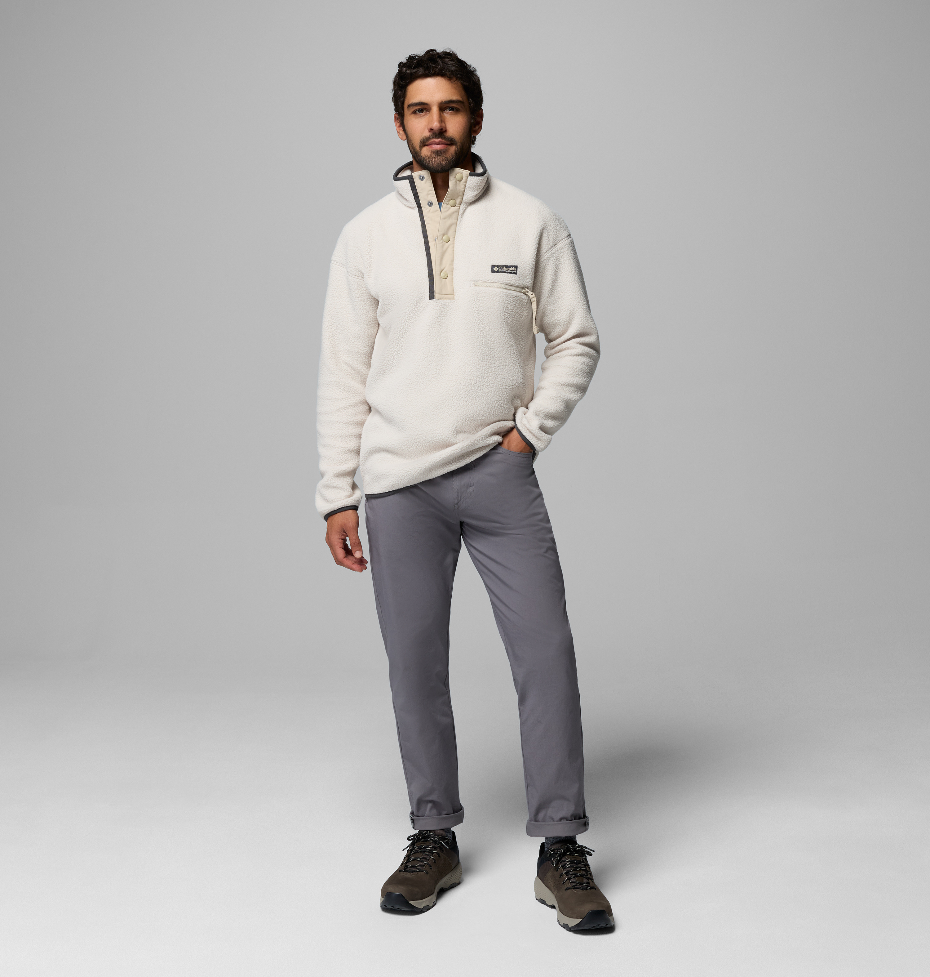 Columbia Erkek Bej Helvetia II Half Snap Polar Üst 2090891278278L
