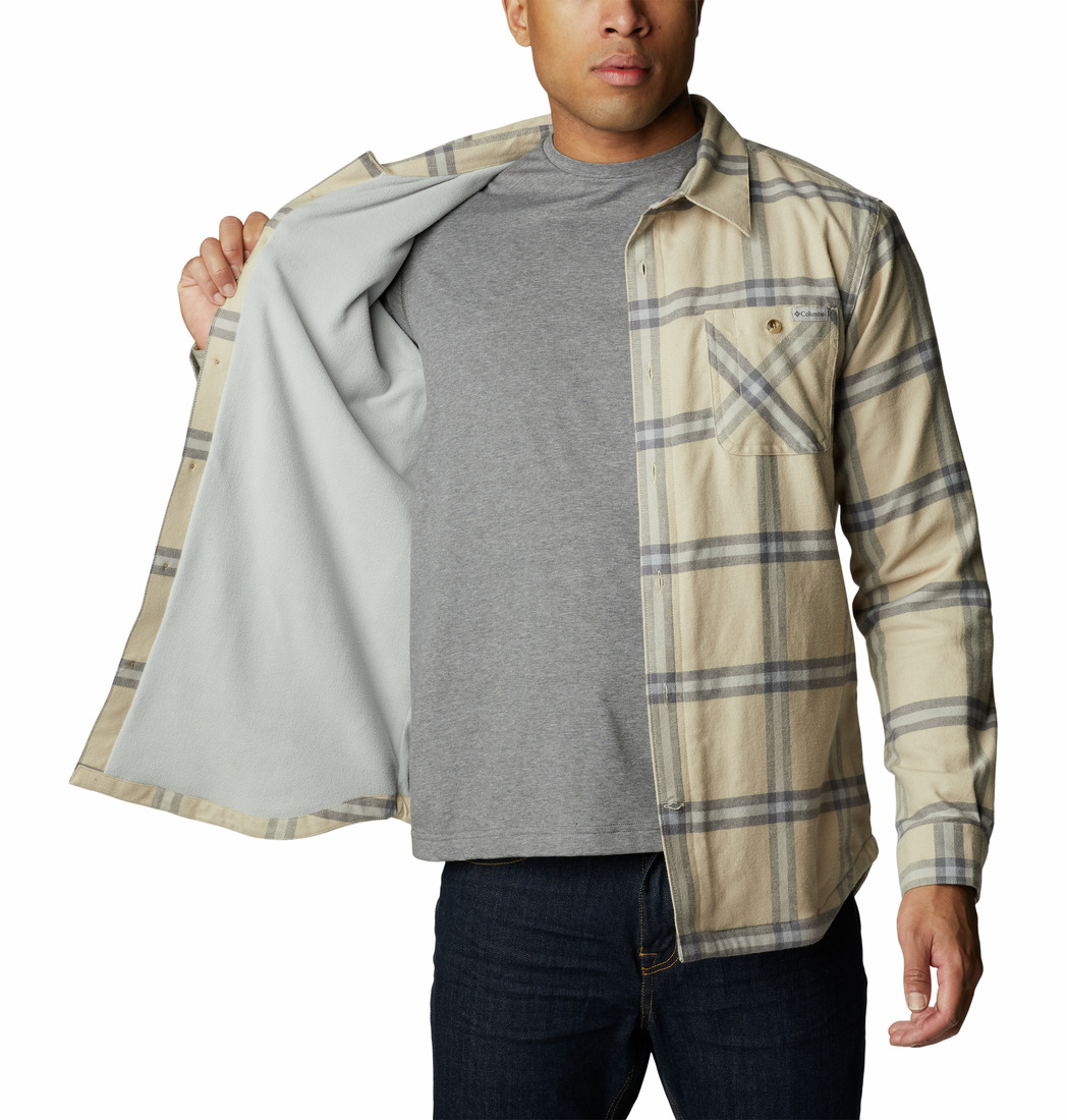 Columbia Cornell Woods Fleece Lined Flannel Erkek Uzun Kollu Gömlek. 5