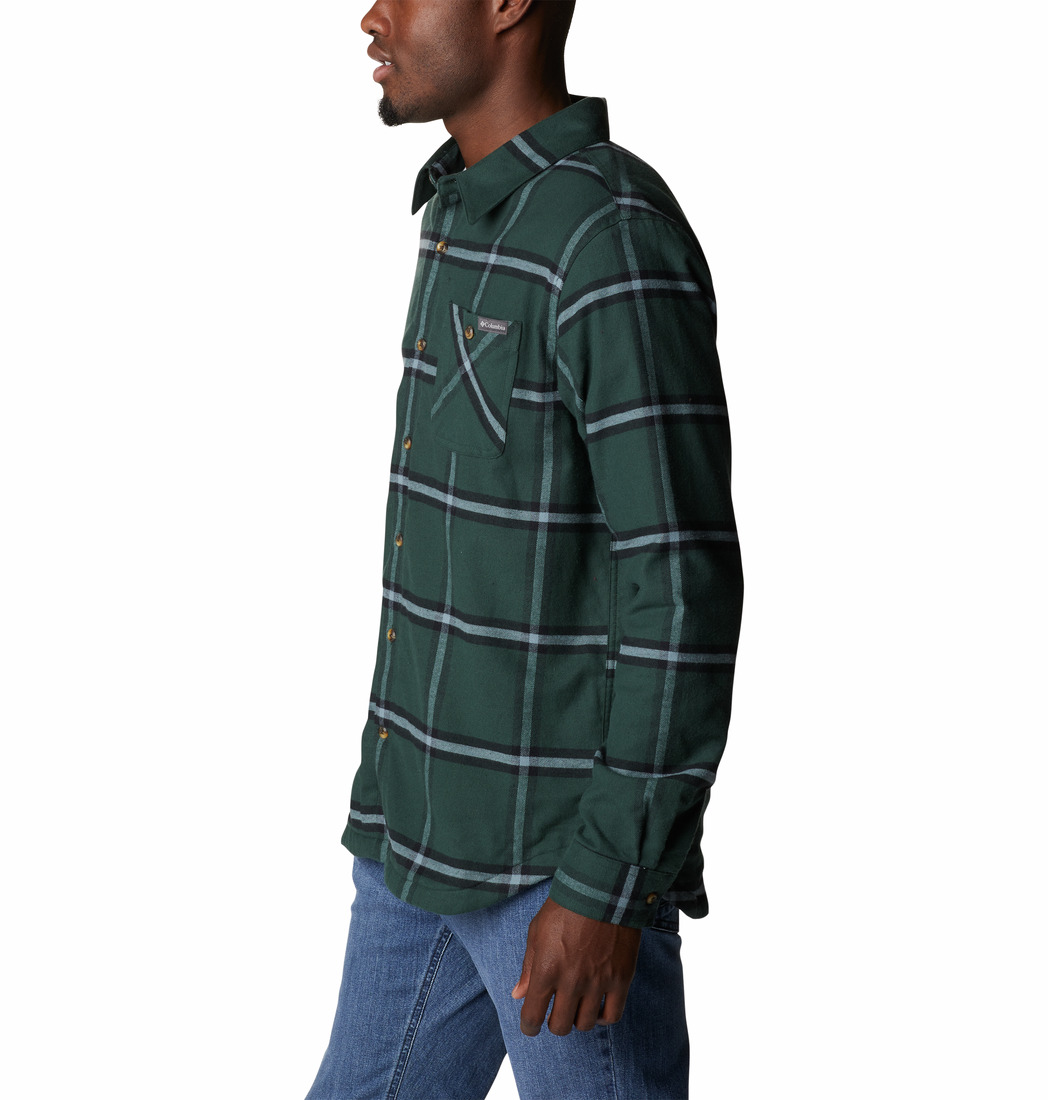 Columbia Cornell Woods Fleece Lined Flannel Erkek Uzun Kollu Gömlek. 3