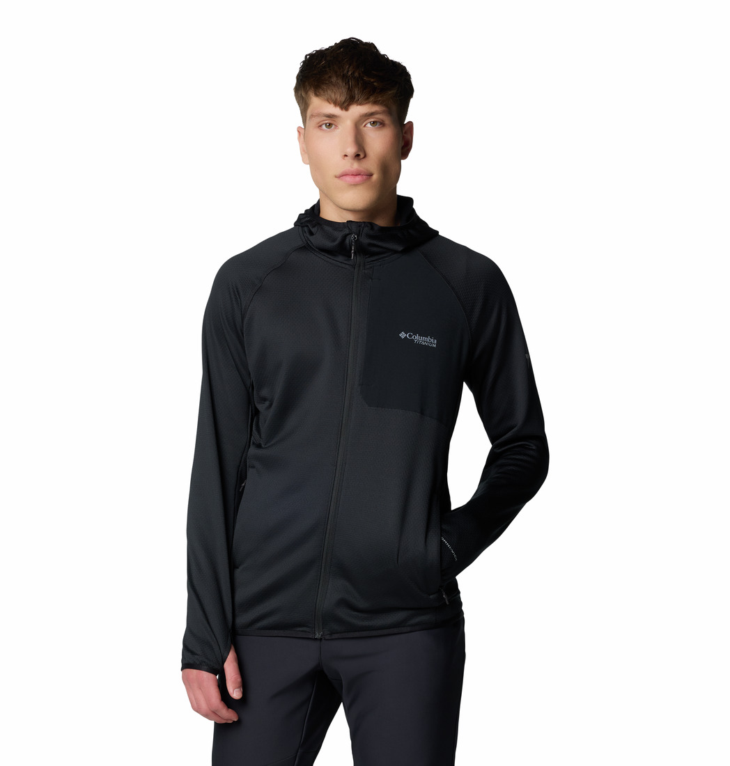 Columbia Erkek Siyah Triple Canyon Grid Hooded Fz II Polar Üst