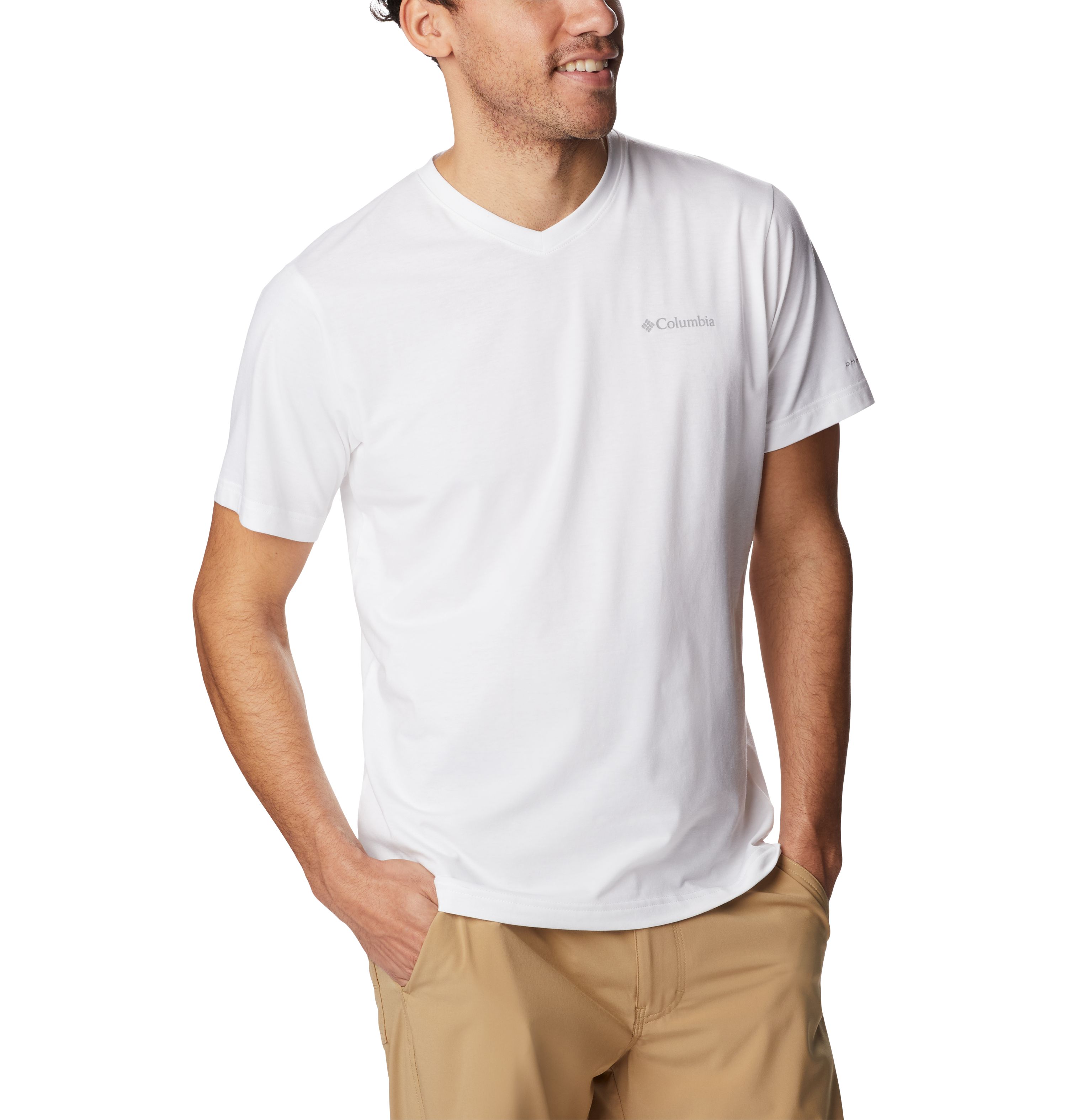Columbia Sun Trek V-Neck Erkek Kısa Kollu T-Shirt. 5