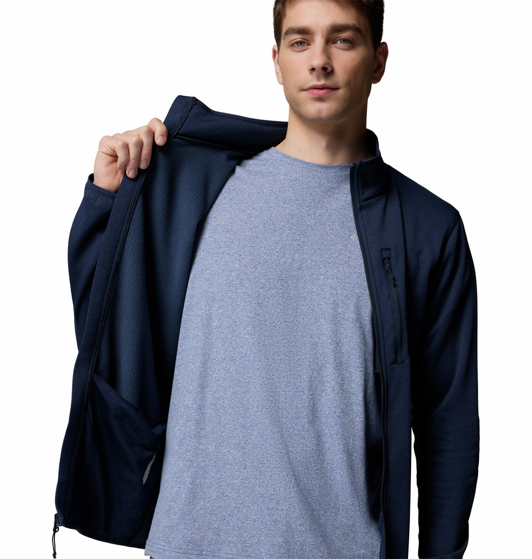 Columbia Siyah Essential Hike Grid Tam Fermuarlı Erkek Polar Üst