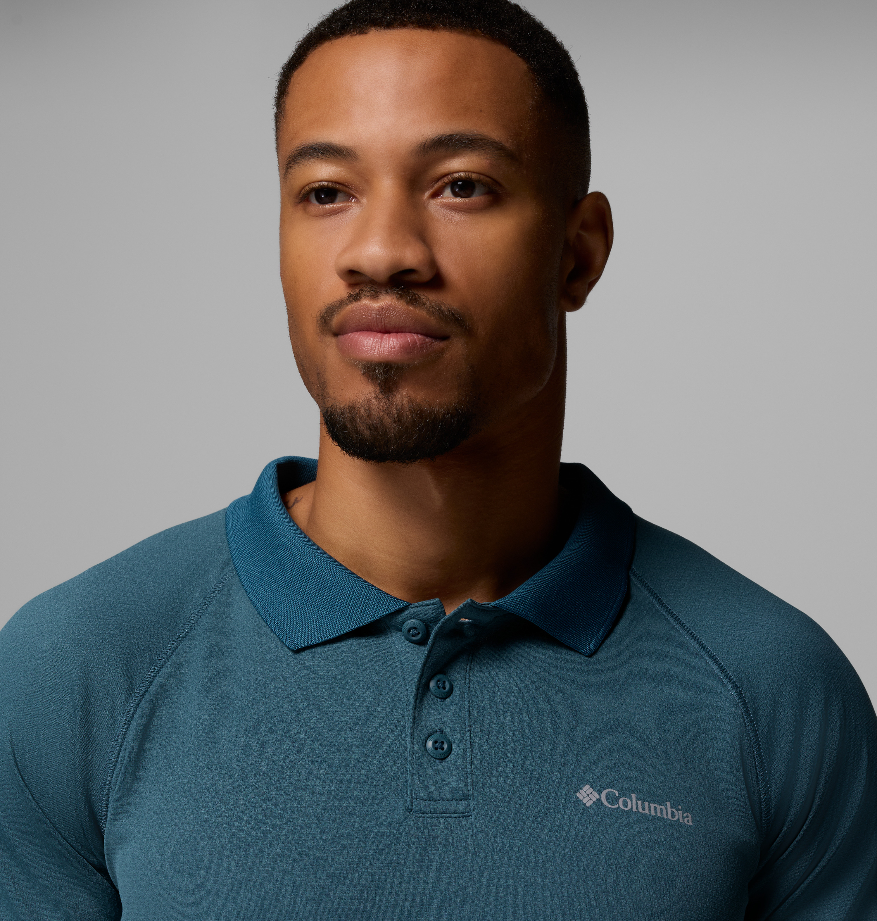 Columbia Erkek Mavi Alpine Chill Pro Kısa Kollu Polo T-Shirt