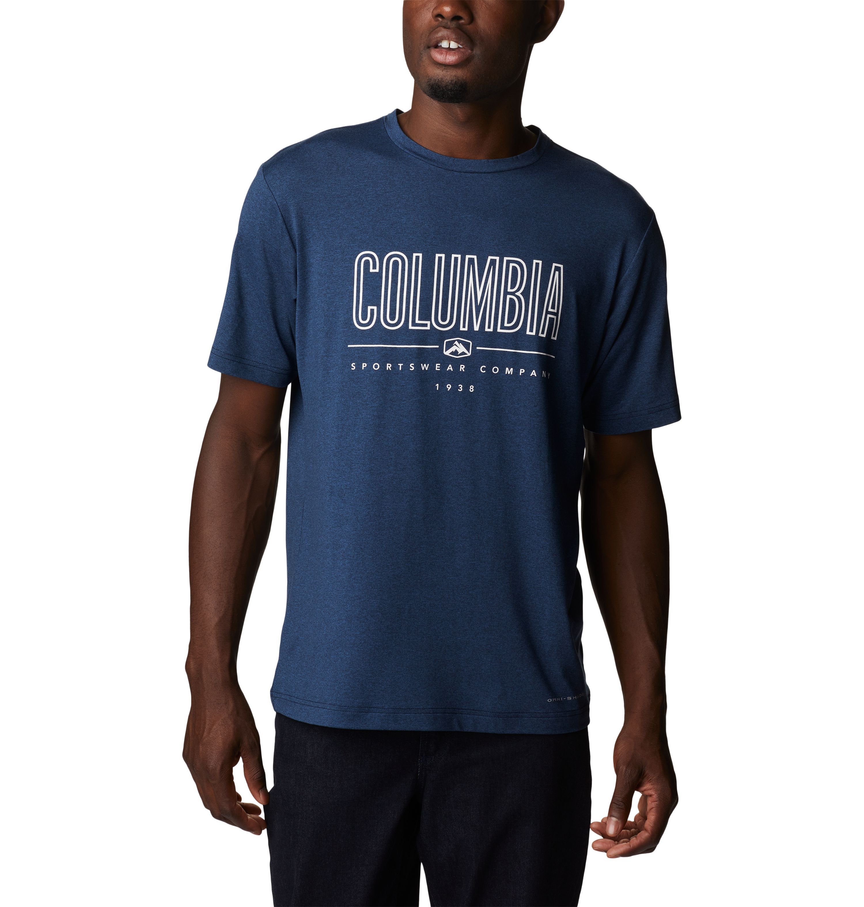 Columbia Tech Trail Front Graphic Erkek Kısa Kollu T-Shirt. 1
