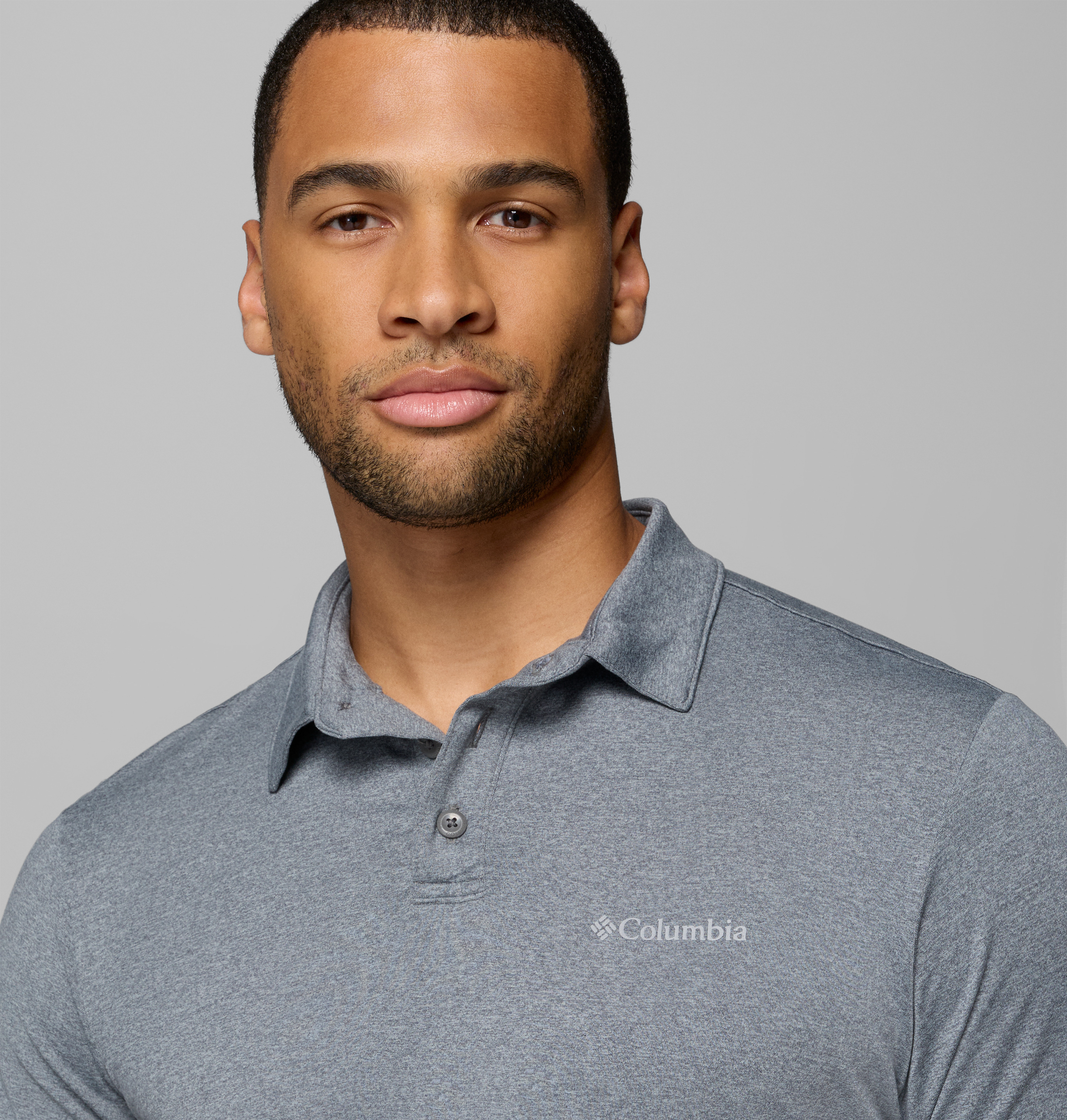 Columbia Erkek Koyu Gri Parsons Point Kısa Kollu Polo T-Shirt