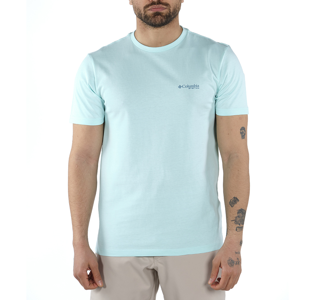 Columbia PFG Silhouette Series Marlin Kısa Kollu Erkek T-shirt. 1