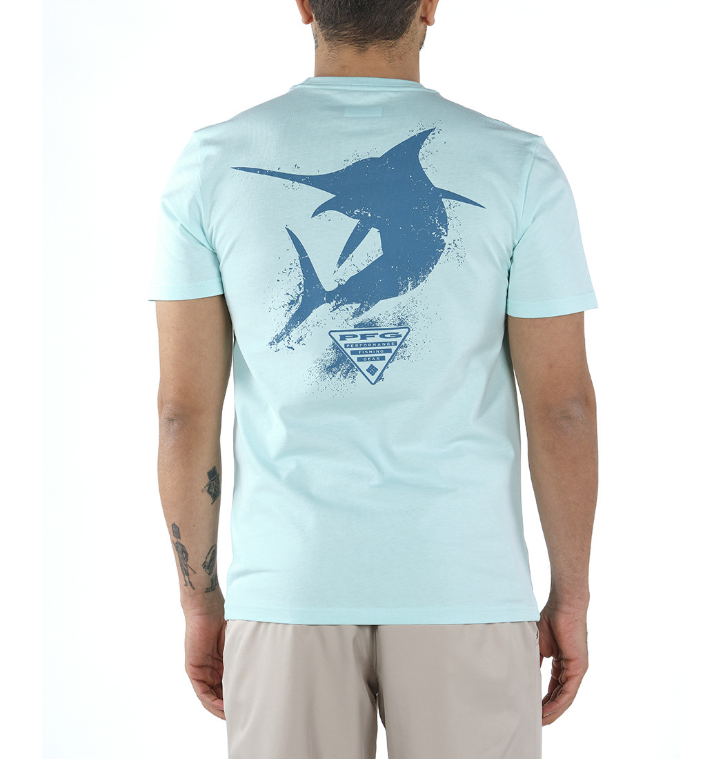 Columbia PFG Silhouette Series Marlin Kısa Kollu Erkek T-shirt. 2