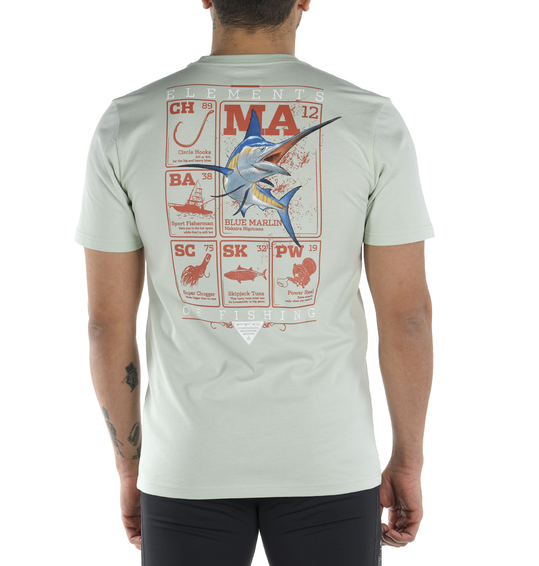 Columbia PFG Elements Marlin Kısa Kollu Erkek T-shirt. 2