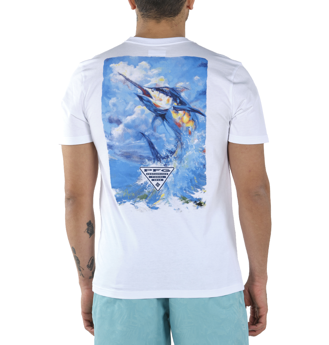 Columbia PFG Artistic Offshore Kısa Kollu Erkek T-shirt. 3