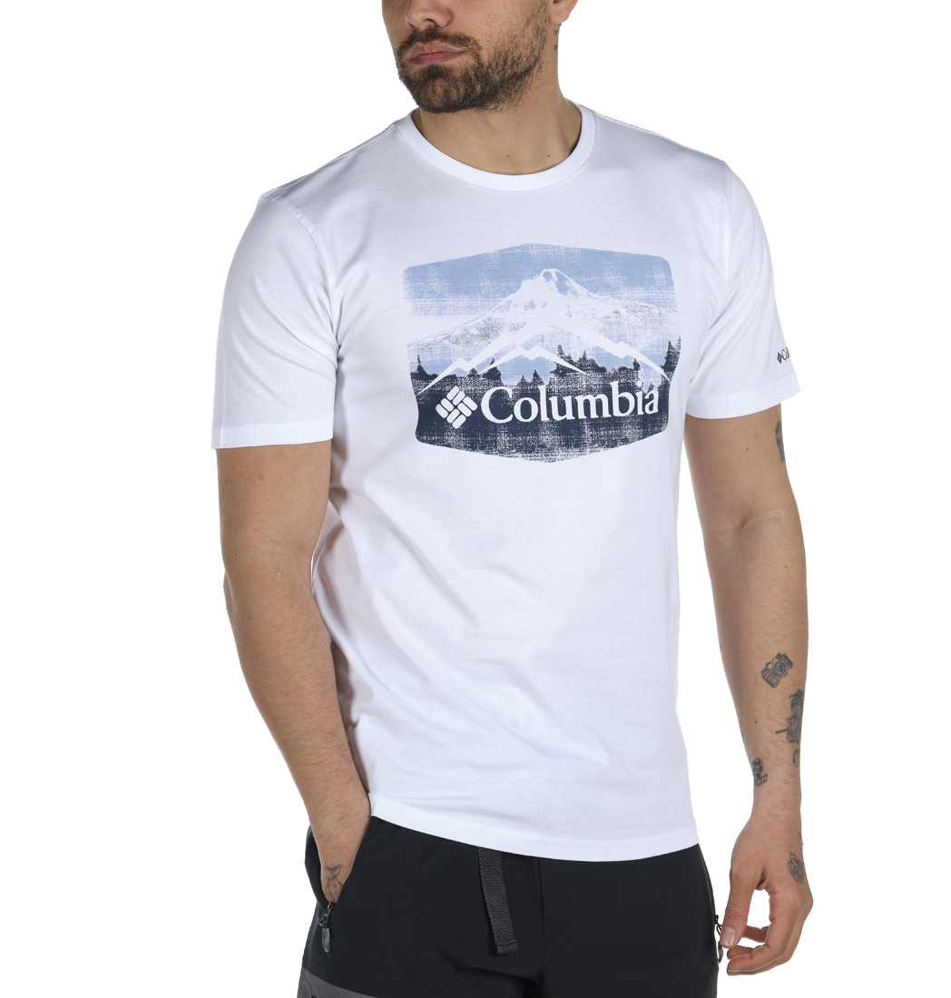 Columbia CSC Hex Landscape Graphic Erkek Kısa Kollu T-Shirt. 1