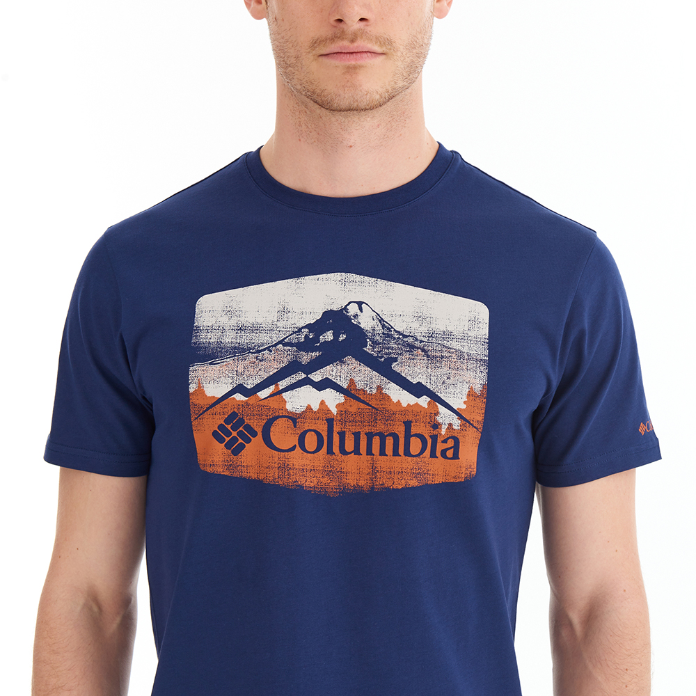 Columbia CSC Hex Landscape Graphic Erkek Kısa Kollu T-Shirt. 4