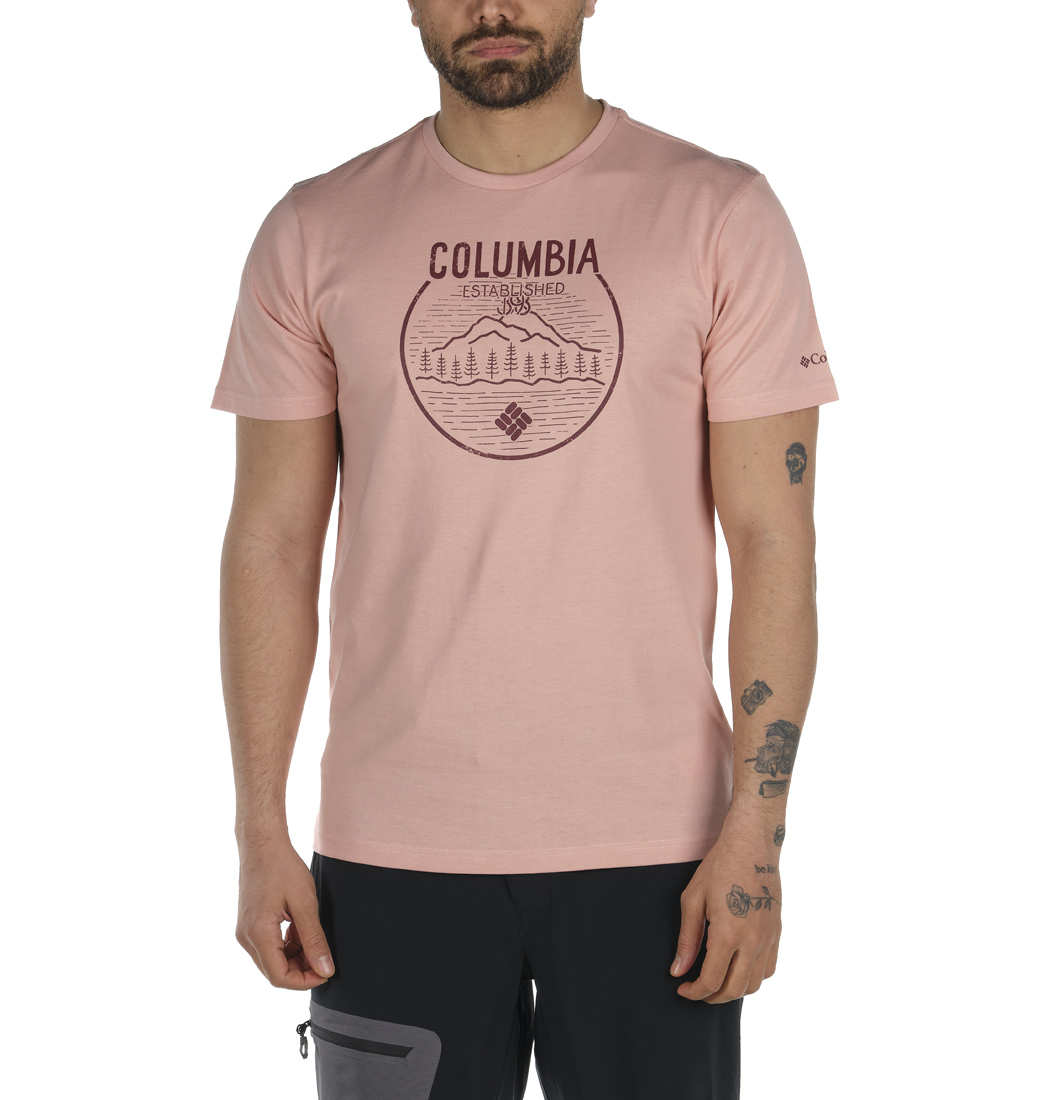 Columbia Neon Forest Graphic Kısa Kollu Erkek T-shirt. 1