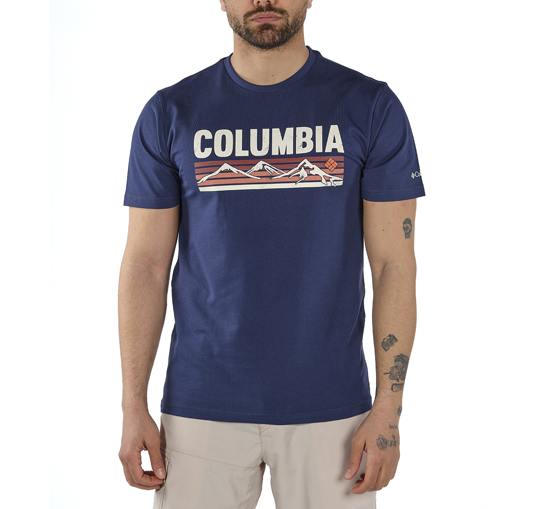 Columbia Elevated Outlook Graphic Kısa Kollu Erkek T-shirt. 1