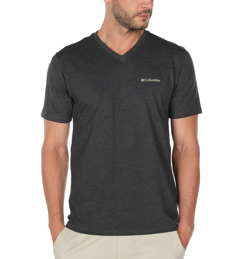 Columbia V-Neck Basic Erkek Kısa Kollu T-Shirt. 1