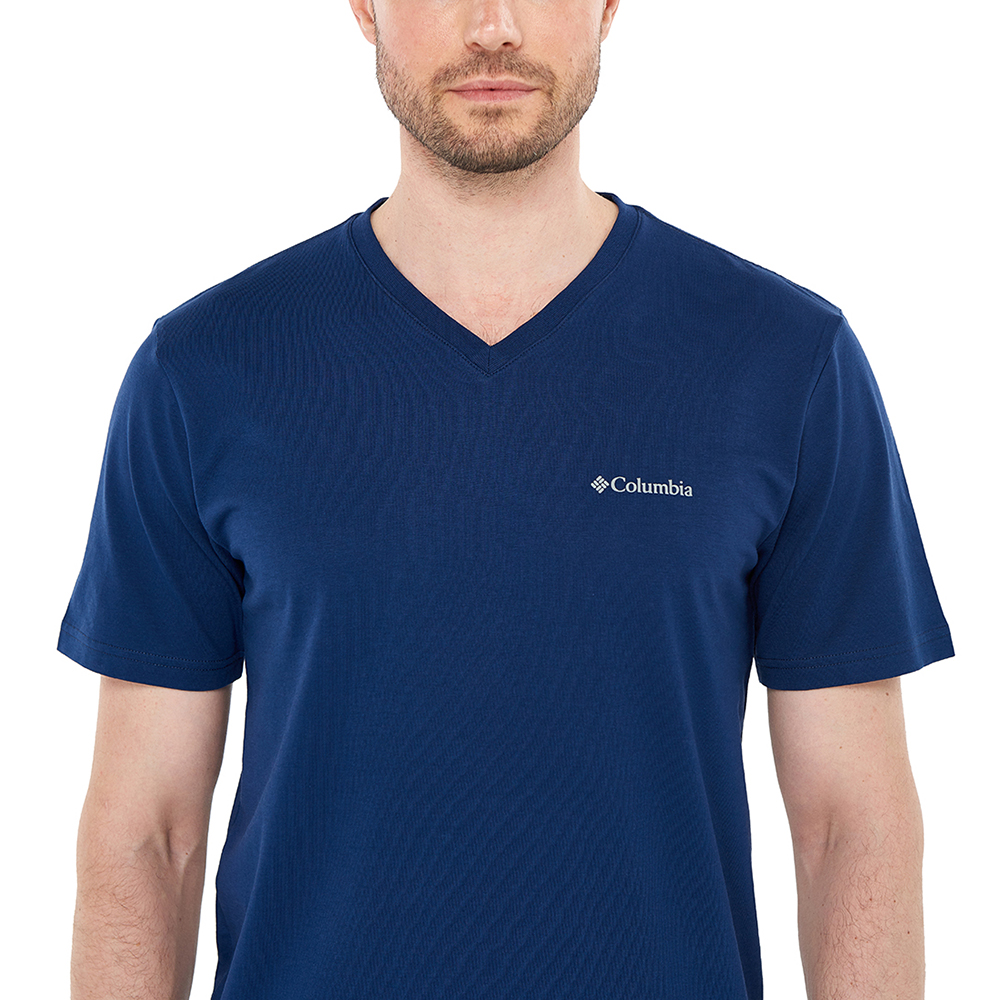 Columbia V-Neck Basic Erkek Kısa Kollu T-Shirt. 5