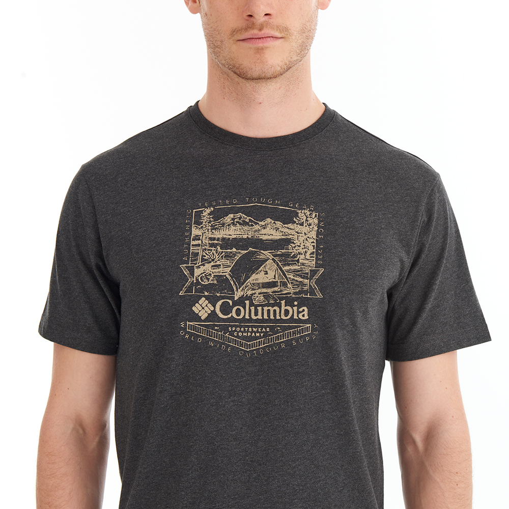 Columbia CSC Lakeside Badge Erkek Kısa Kollu T-Shirt. 4