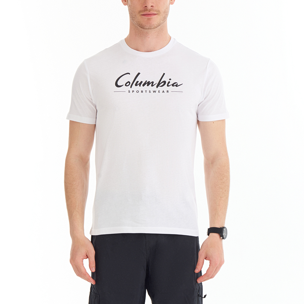 Columbia CSC Brushed Brand Erkek Kısa Kollu T-Shirt. 1