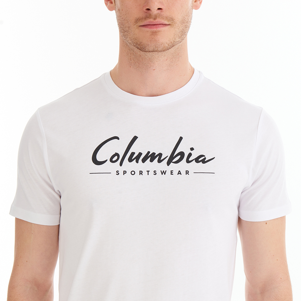 Columbia CSC Brushed Brand Erkek Kısa Kollu T-Shirt. 4