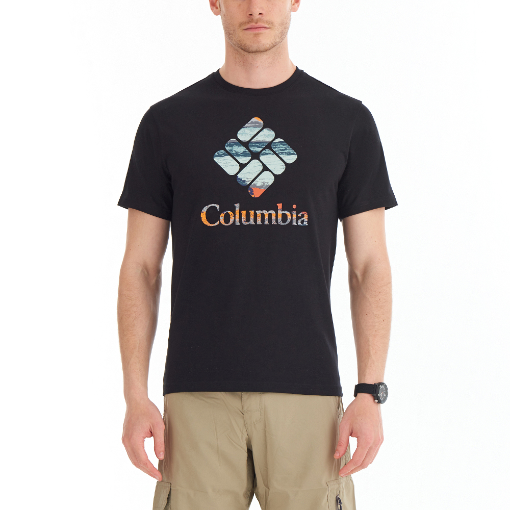 Columbia CSC Stacked Hyper Nature Erkek Kısa Kollu T-Shirt. 1