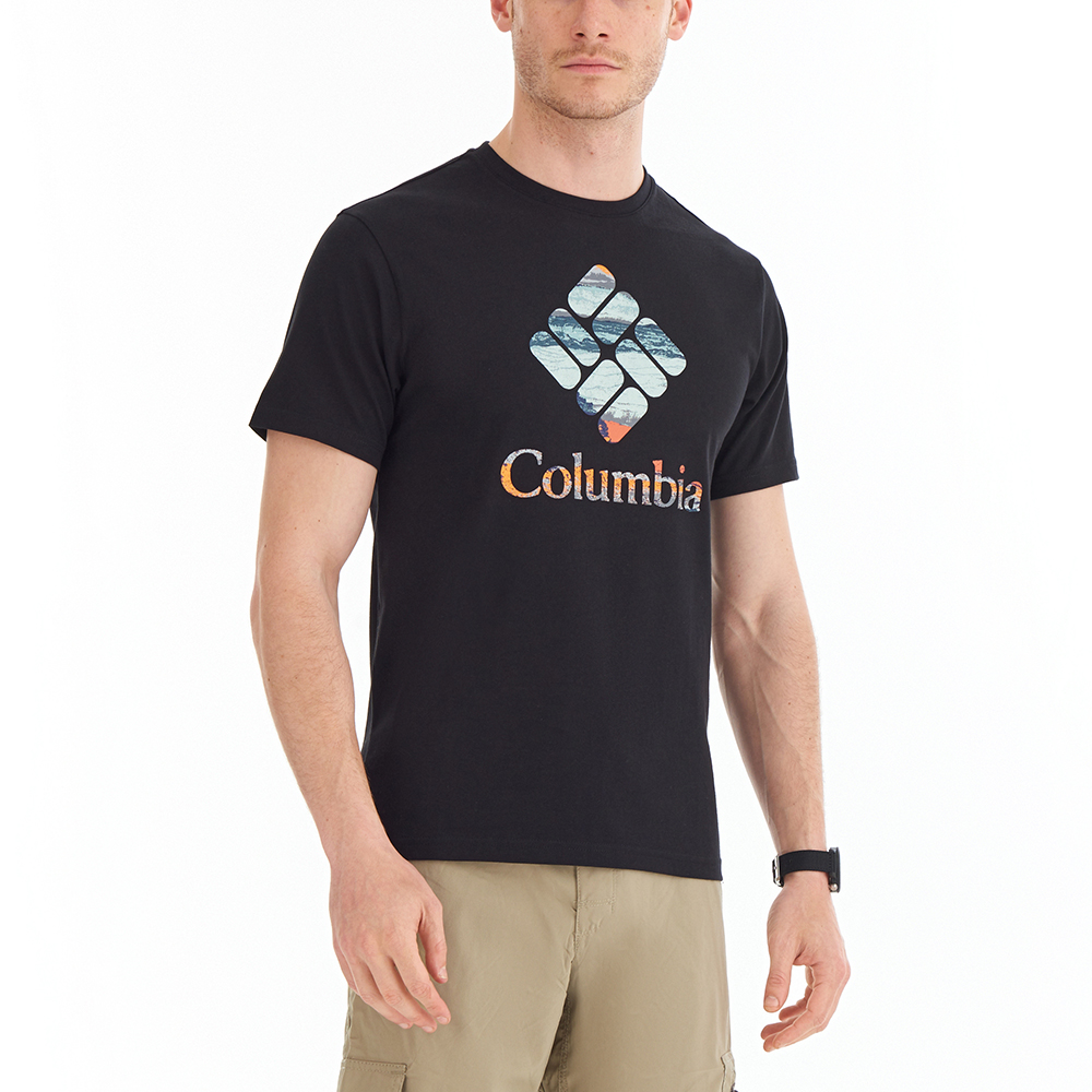 Columbia CSC Stacked Hyper Nature Erkek Kısa Kollu T-Shirt. 5