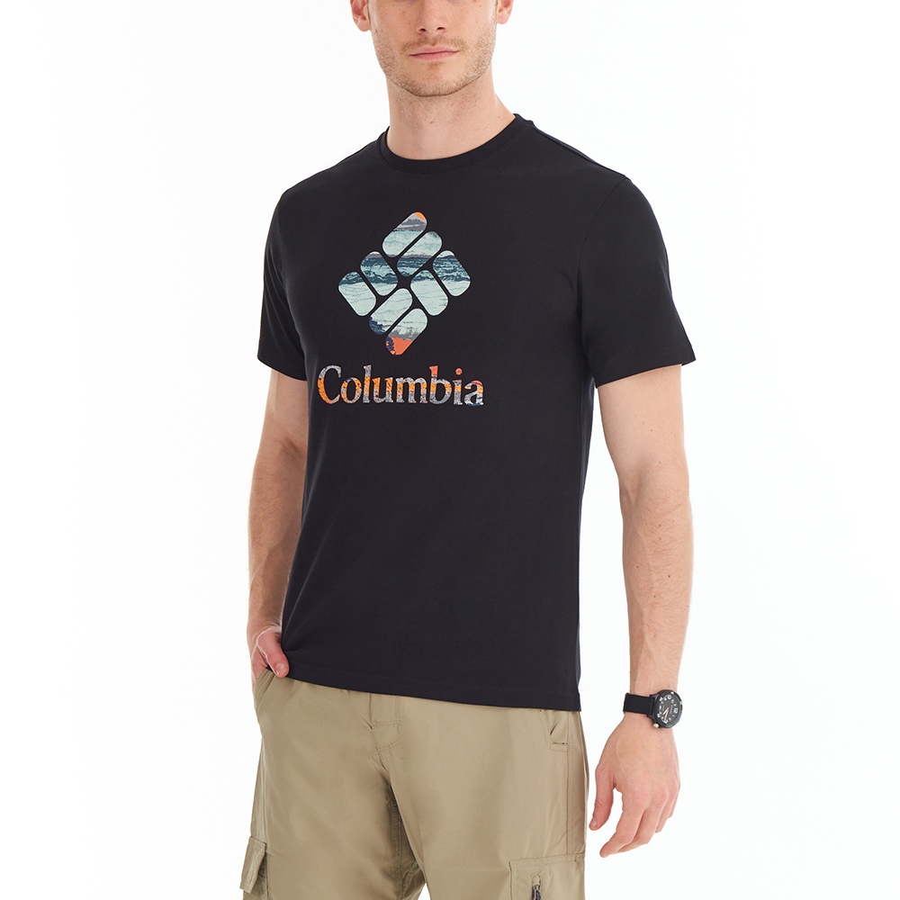 Columbia CSC Stacked Hyper Nature Erkek Kısa Kollu T-Shirt. 6