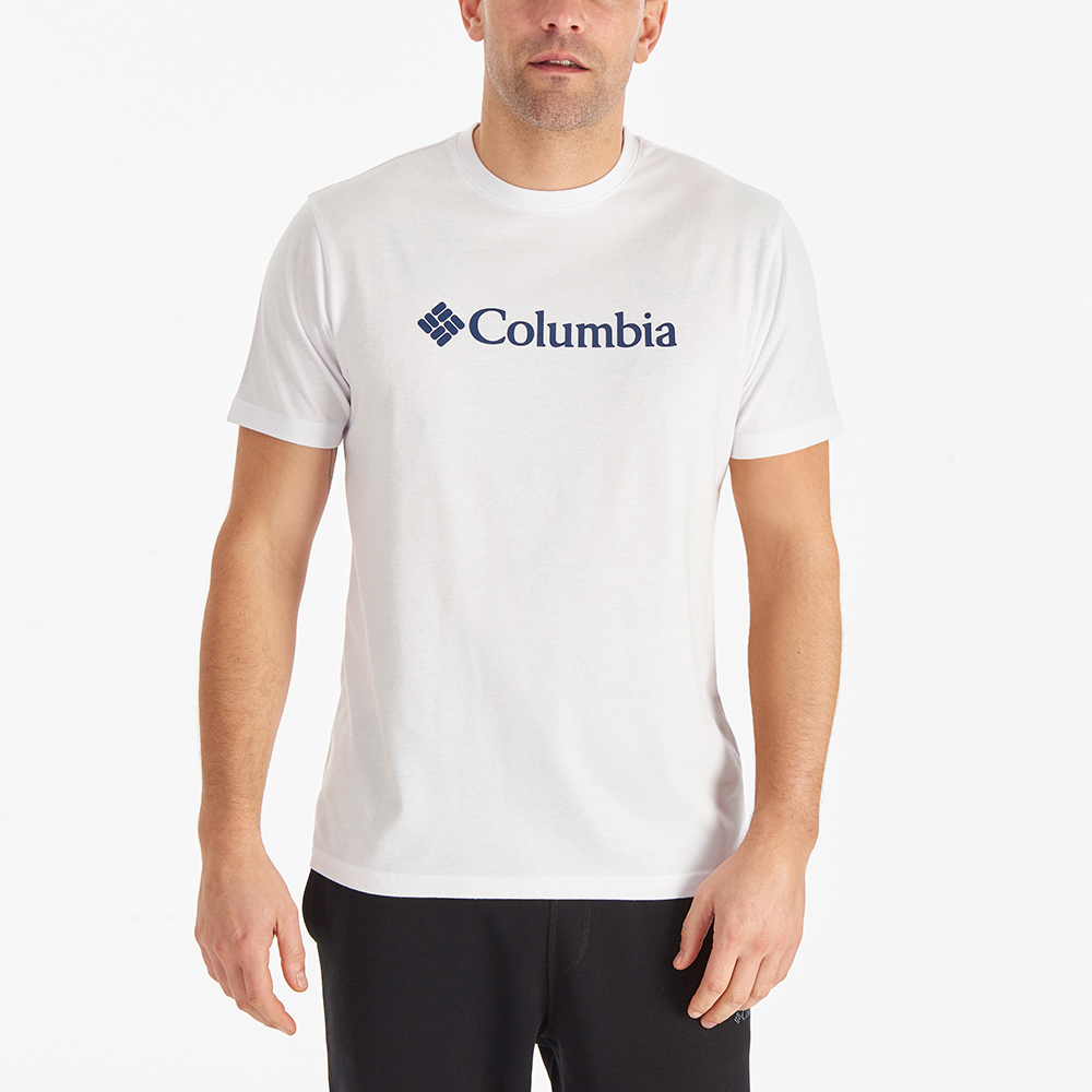 Columbia CSC Basic Big Logo Brushed Erkek Kısa Kollu T-Shirt. 1