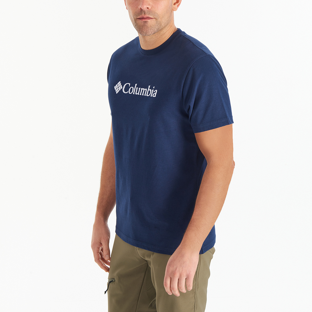 Columbia CSC Basic Big Logo Brushed Erkek Kısa Kollu T-Shirt. 4