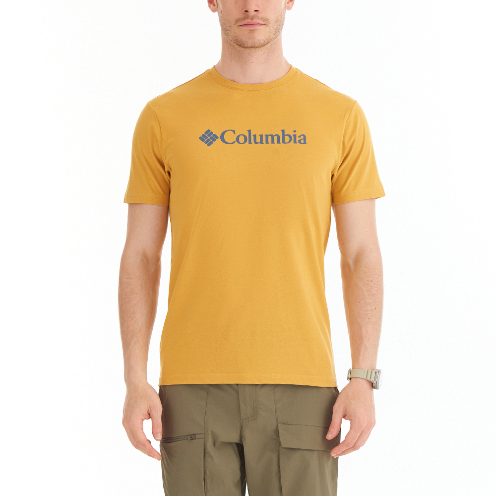 Columbia CSC Basic Big Logo Brushed Erkek Kısa Kollu T-Shirt. 1