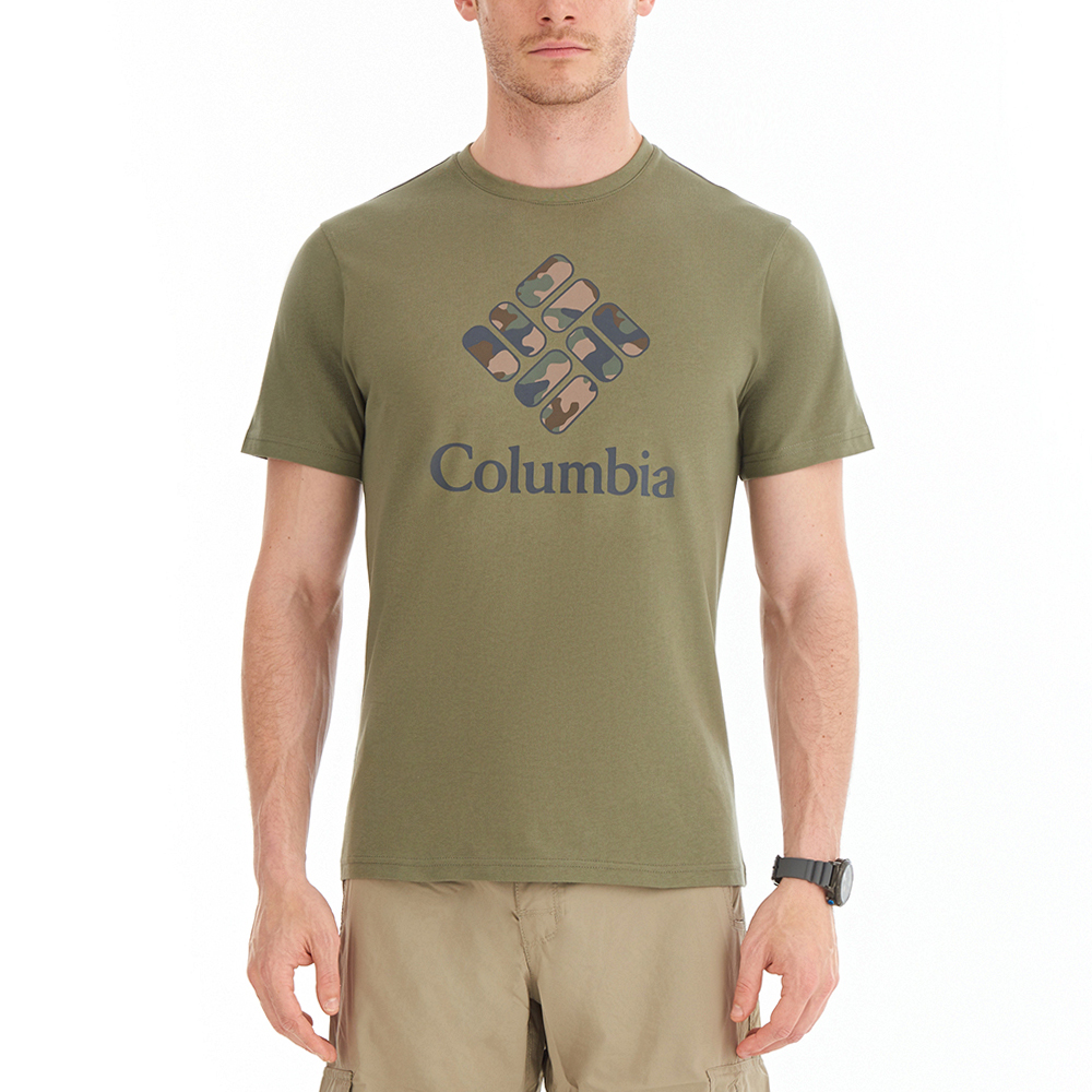 Columbia CSC Stacked Camo Erkek Kısa Kollu T-Shirt. 1