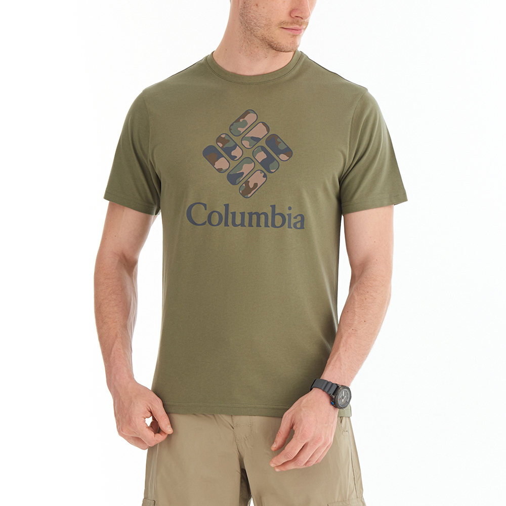 Columbia CSC Stacked Camo Erkek Kısa Kollu T-Shirt. 5