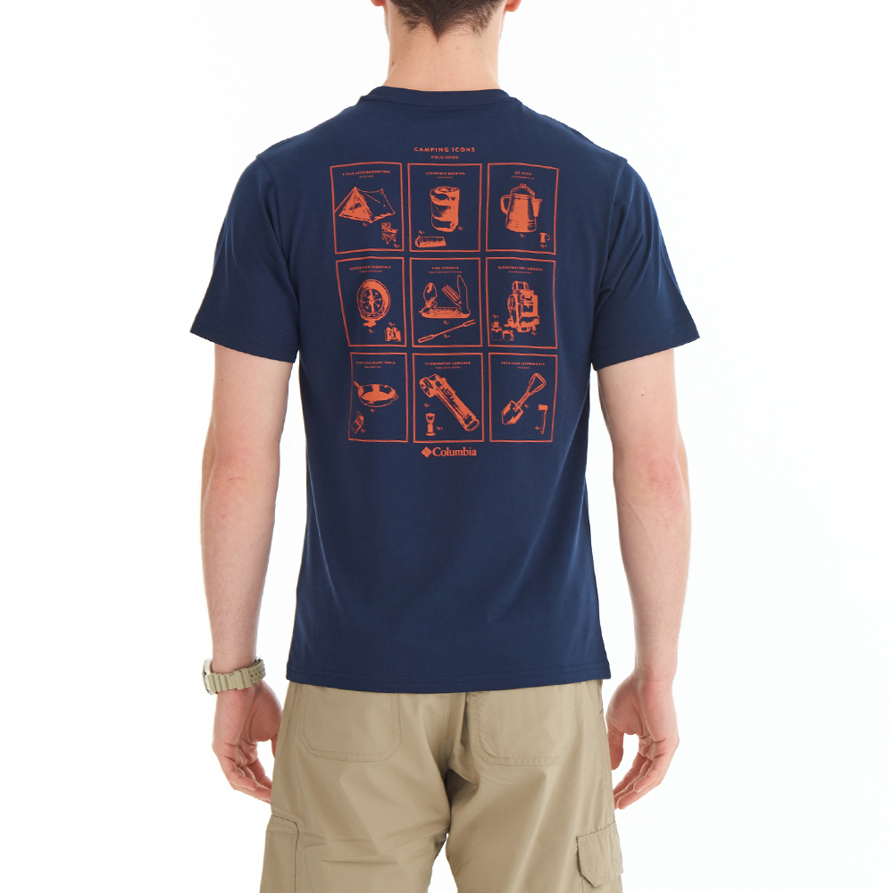 Columbia CSC Campsite Icons Erkek Kısa Kollu T-Shirt. 2